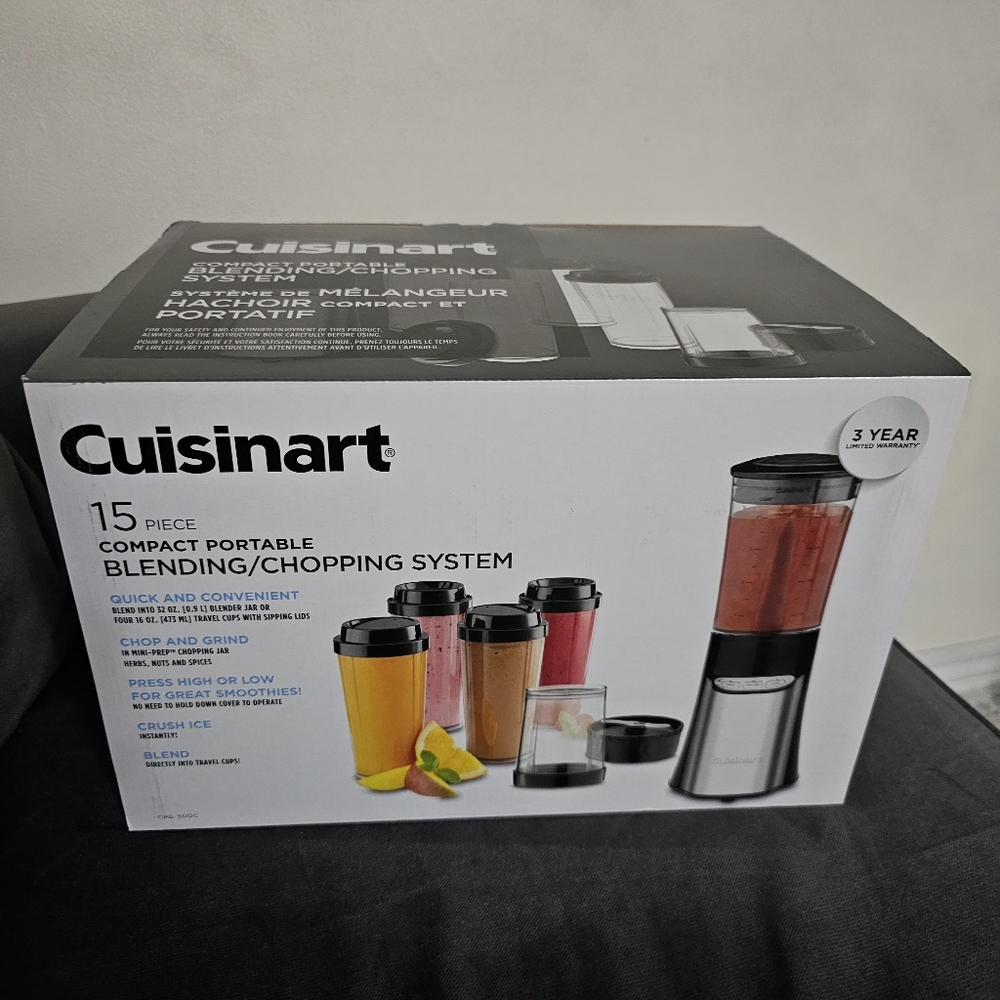 Cuisinart 15-Piece Compact Portable Blending/Chopping System